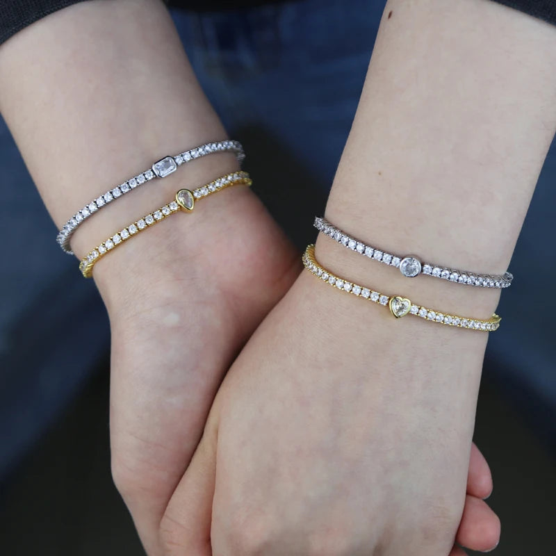 Geometric Tennis Bracelet