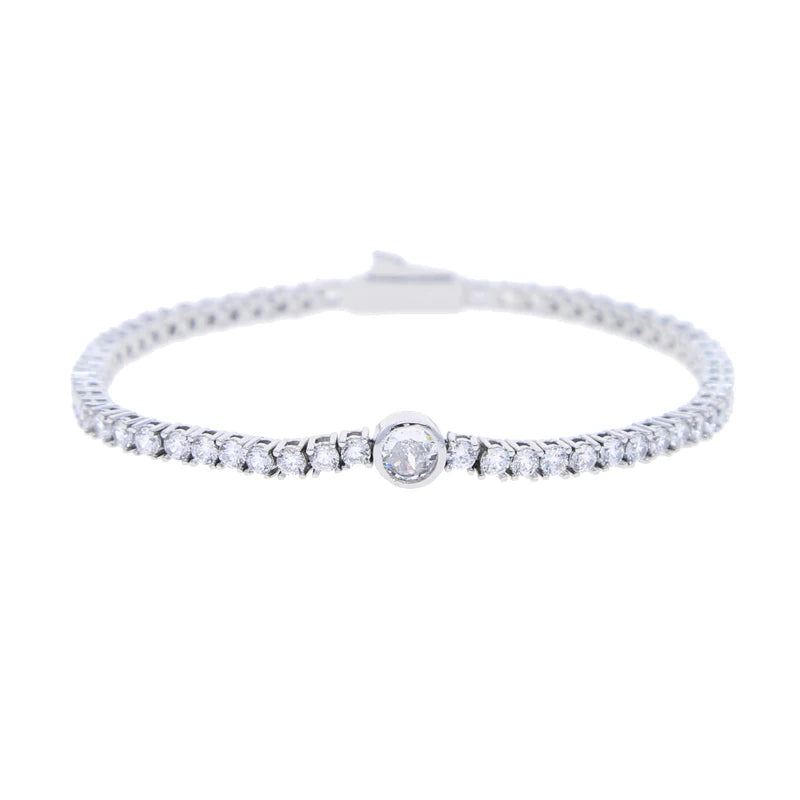 Geometric Tennis Bracelet