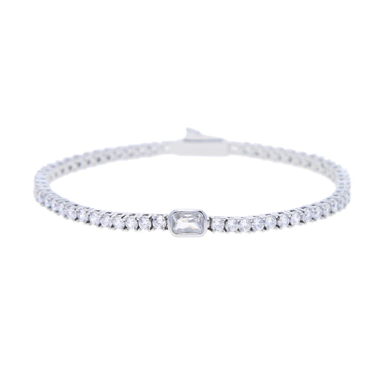 Geometric Tennis Bracelet