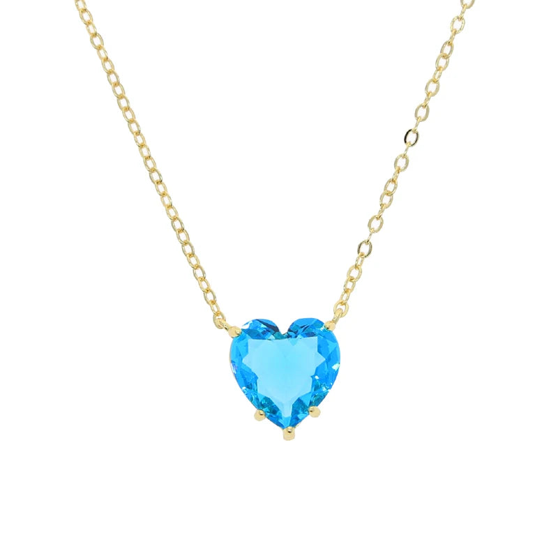 Big Geometric Tear Drop Colorful Necklace