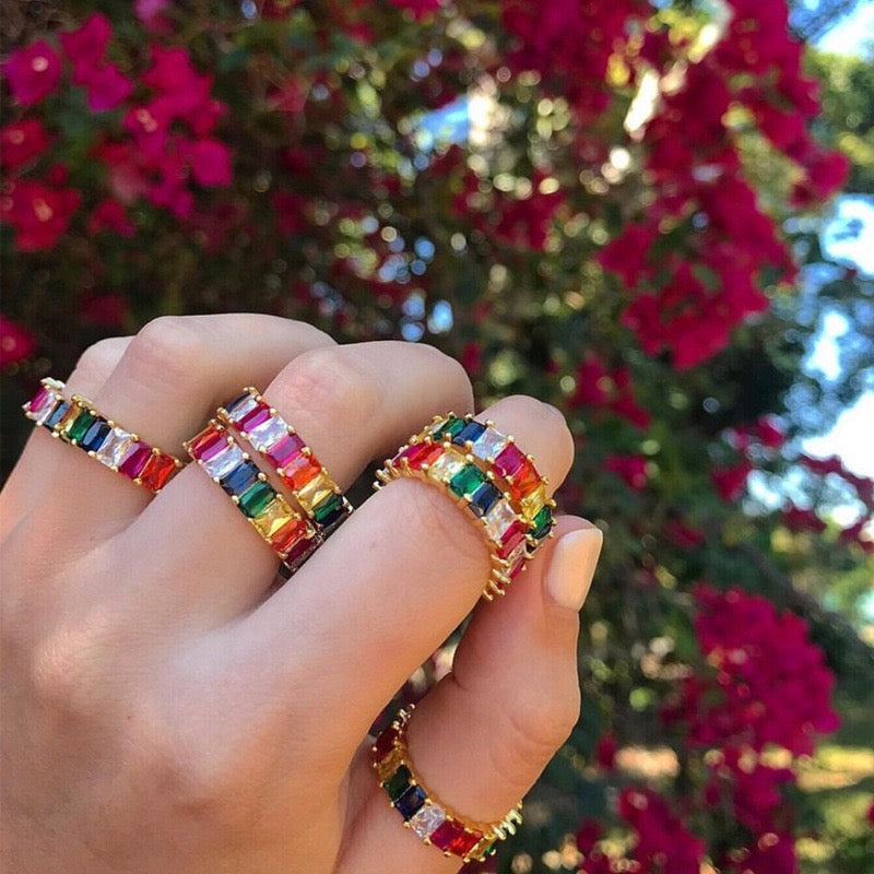 Colorful Jewelry Rings