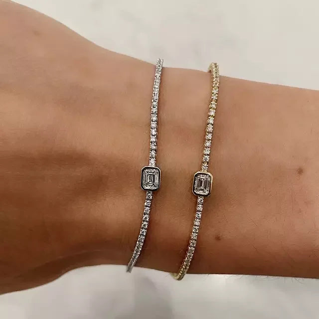 Geometric Tennis Bracelet