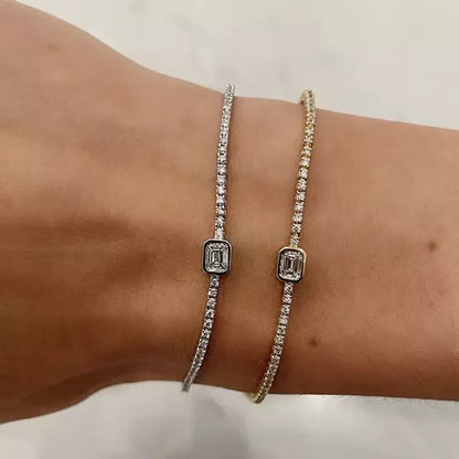 Geometric Tennis Bracelet