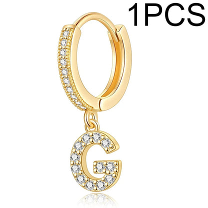 26 Letters Hoop Earrings (1pcs)
