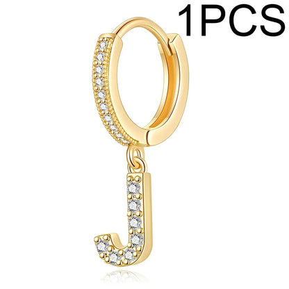 26 Letters Hoop Earrings (1pcs)