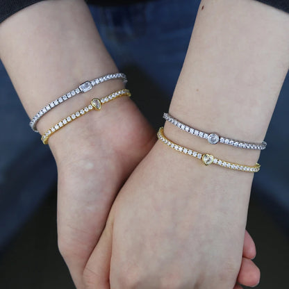 Geometric Tennis Bracelet