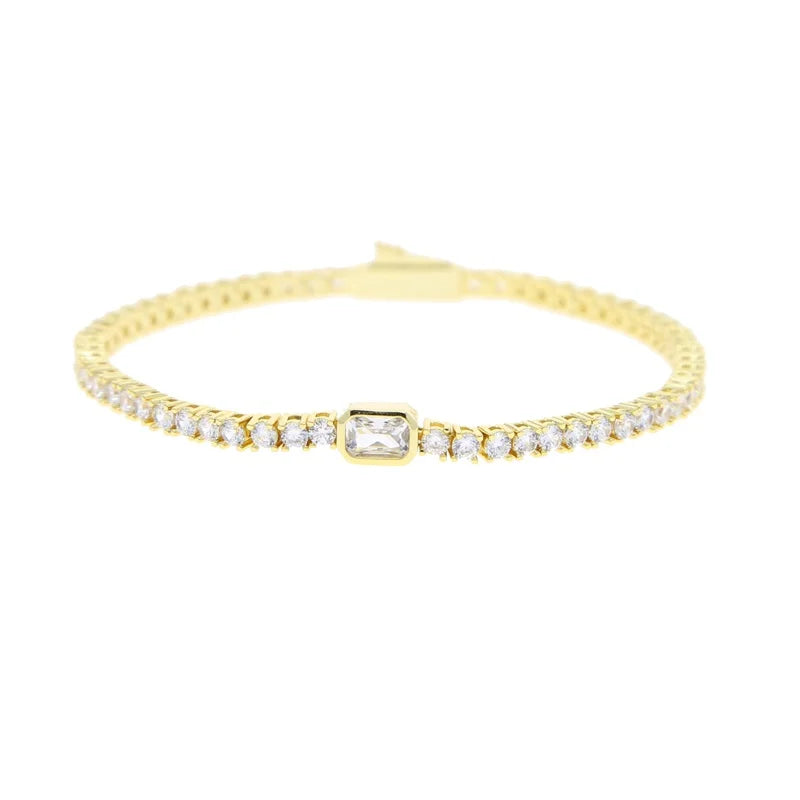 Geometric Tennis Bracelet