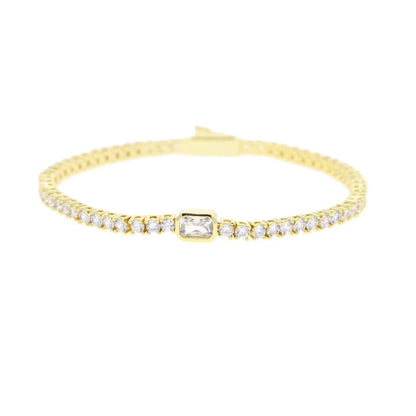 Geometric Tennis Bracelet