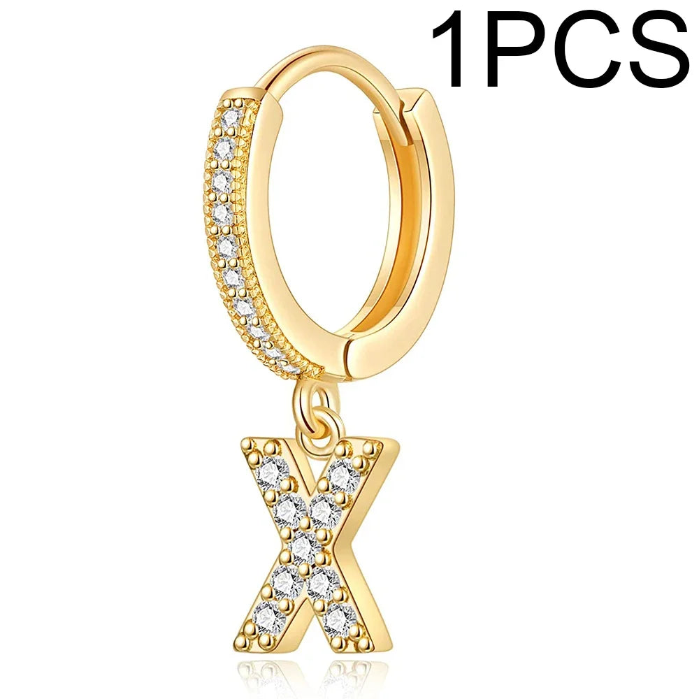 26 Letters Hoop Earrings (1pcs)