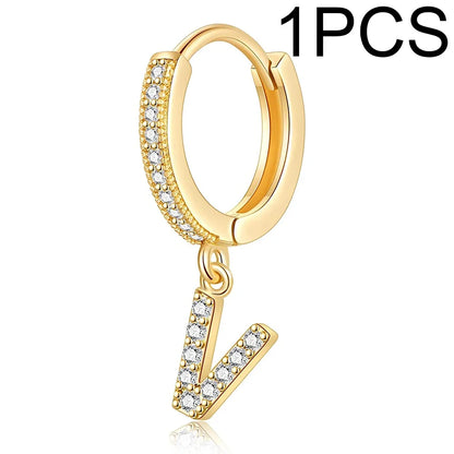 26 Letters Hoop Earrings (1pcs)