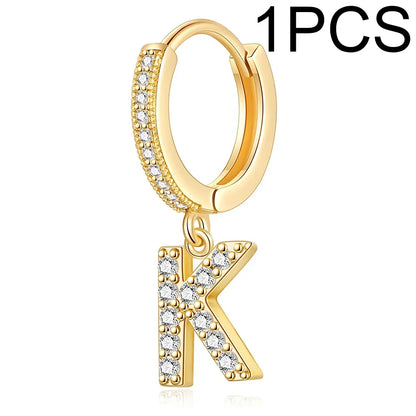 26 Letters Hoop Earrings (1pcs)