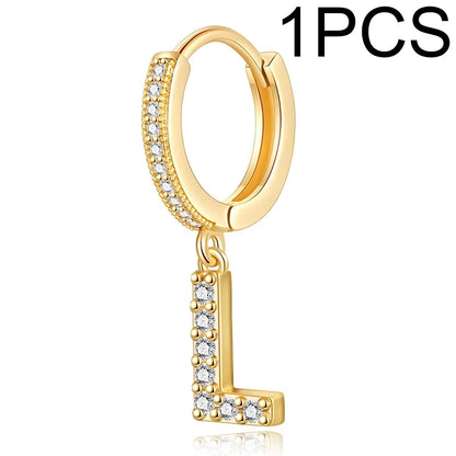 26 Letters Hoop Earrings (1pcs)