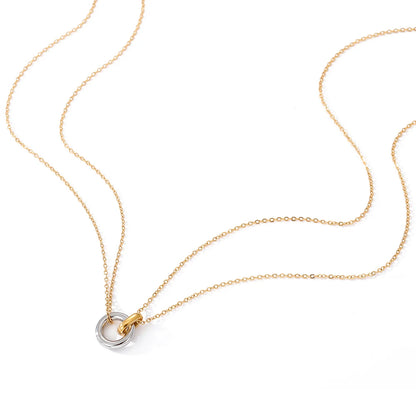 Classic Two-color Pendant Necklaces