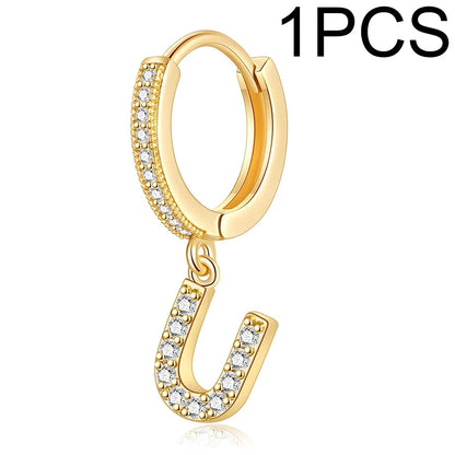 26 Letters Hoop Earrings (1pcs)