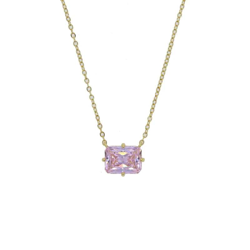 Big Geometric Tear Drop Colorful Necklace