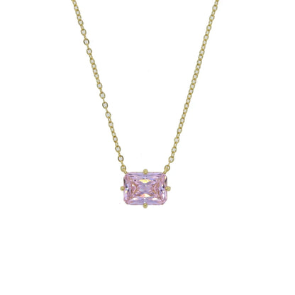 Big Geometric Tear Drop Colorful Necklace
