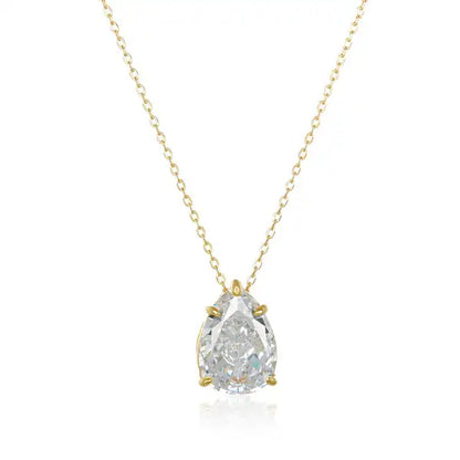 Big Geometric Tear Drop Colorful Necklace