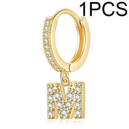 26 Letters Hoop Earrings (1pcs)