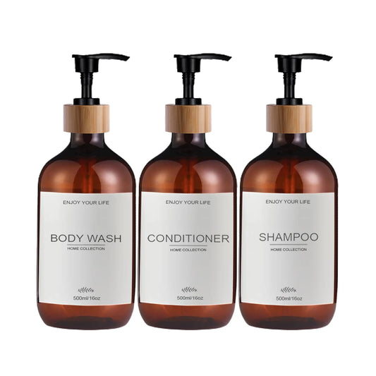 500ml Shampoo and Conditioner Bottles Dispenser