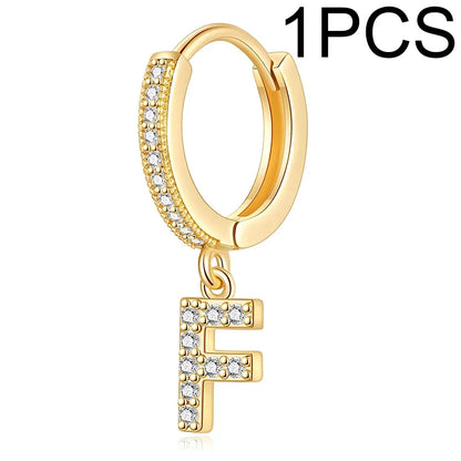 26 Letters Hoop Earrings (1pcs)