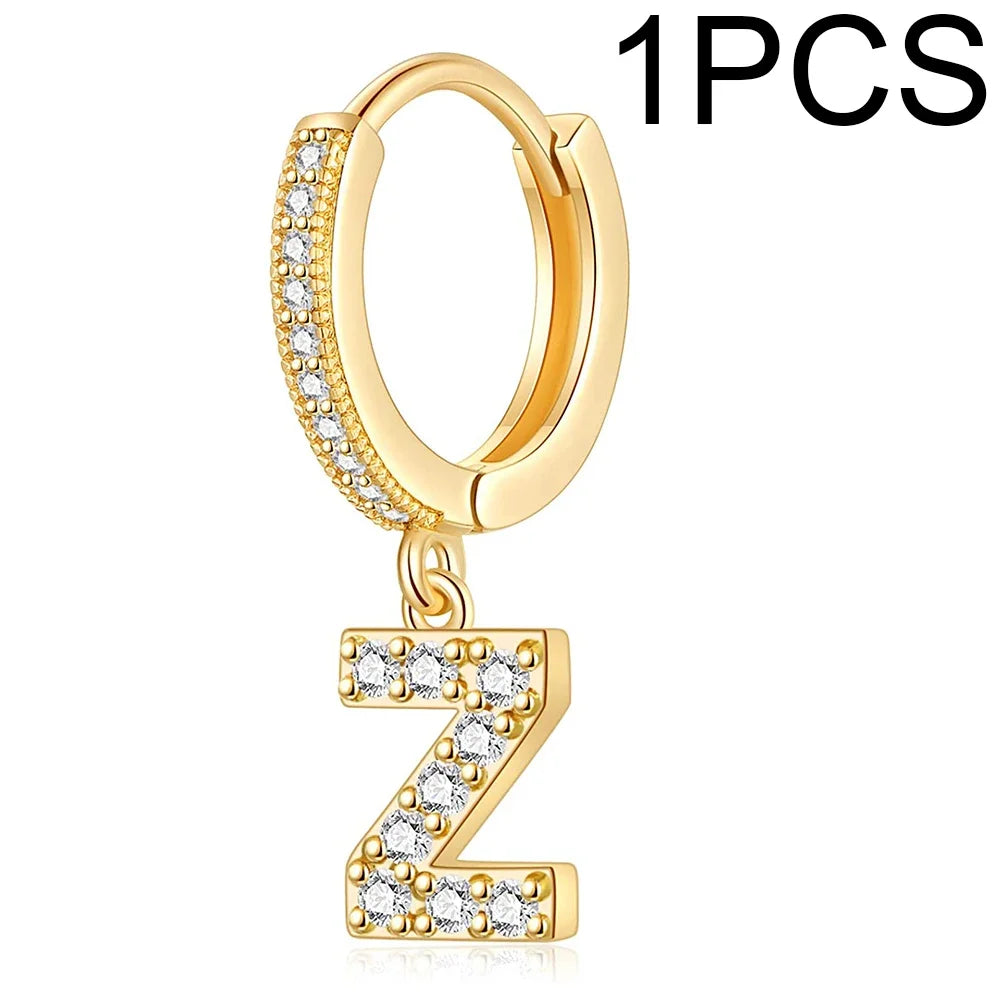 26 Letters Hoop Earrings (1pcs)
