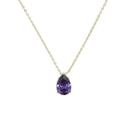 Big Geometric Tear Drop Colorful Necklace