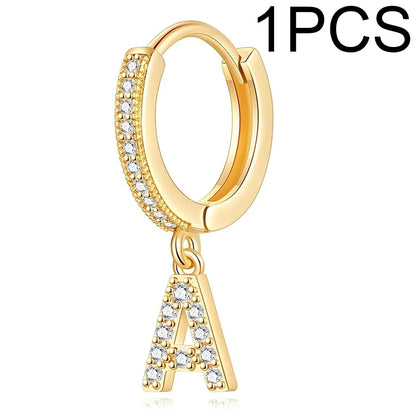 26 Letters Hoop Earrings (1pcs)