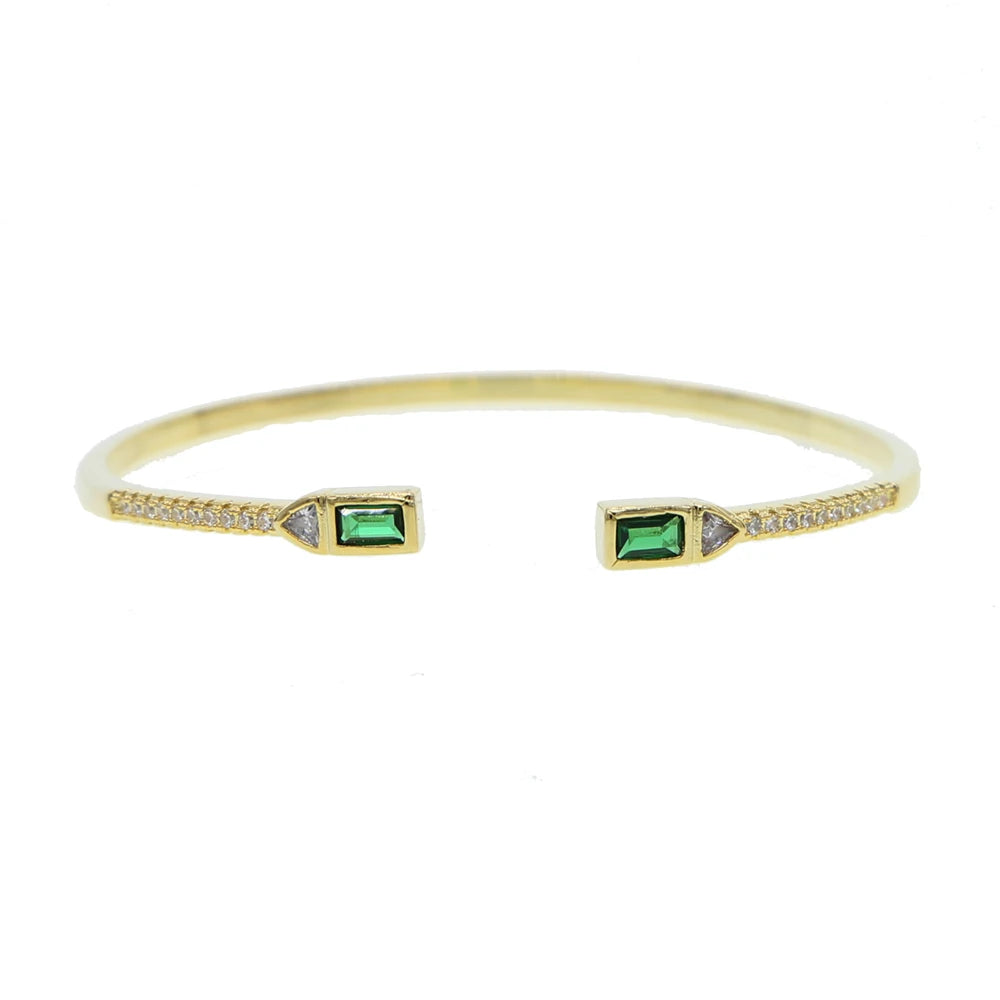 Color Open Cuff Bangle Bracelet