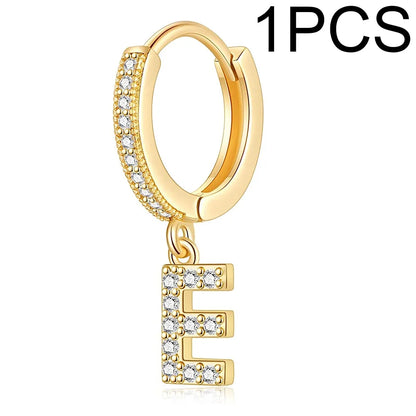 26 Letters Hoop Earrings (1pcs)