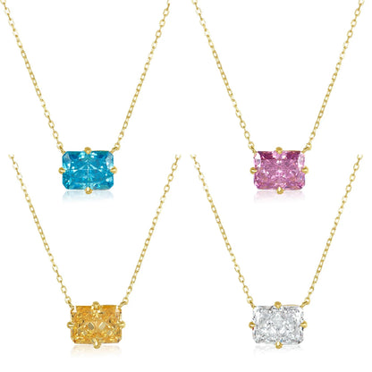 Big Geometric Tear Drop Colorful Necklace