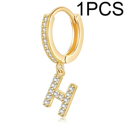 26 Letters Hoop Earrings (1pcs)