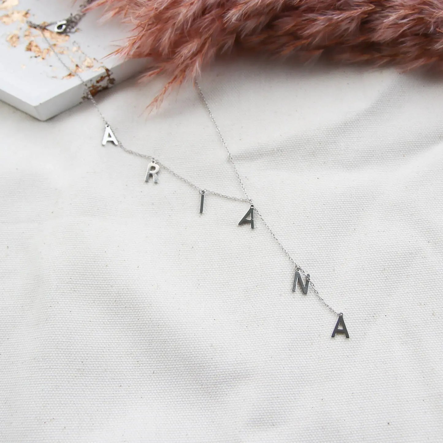 Name Necklace Customized DIY Titanium Steel Letter Accessories Collarbone Necklace