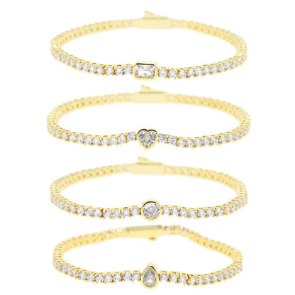 Geometric Tennis Bracelet