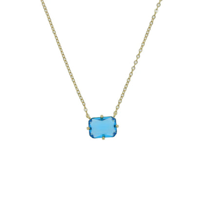 Big Geometric Tear Drop Colorful Necklace