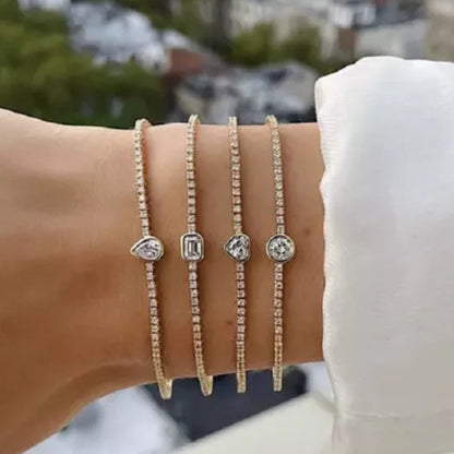 Geometric Tennis Bracelet