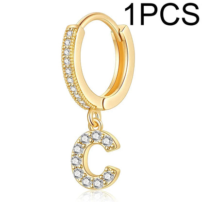 26 Letters Hoop Earrings (1pcs)