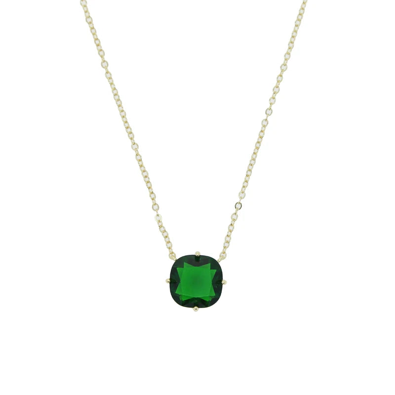 Big Geometric Tear Drop Colorful Necklace