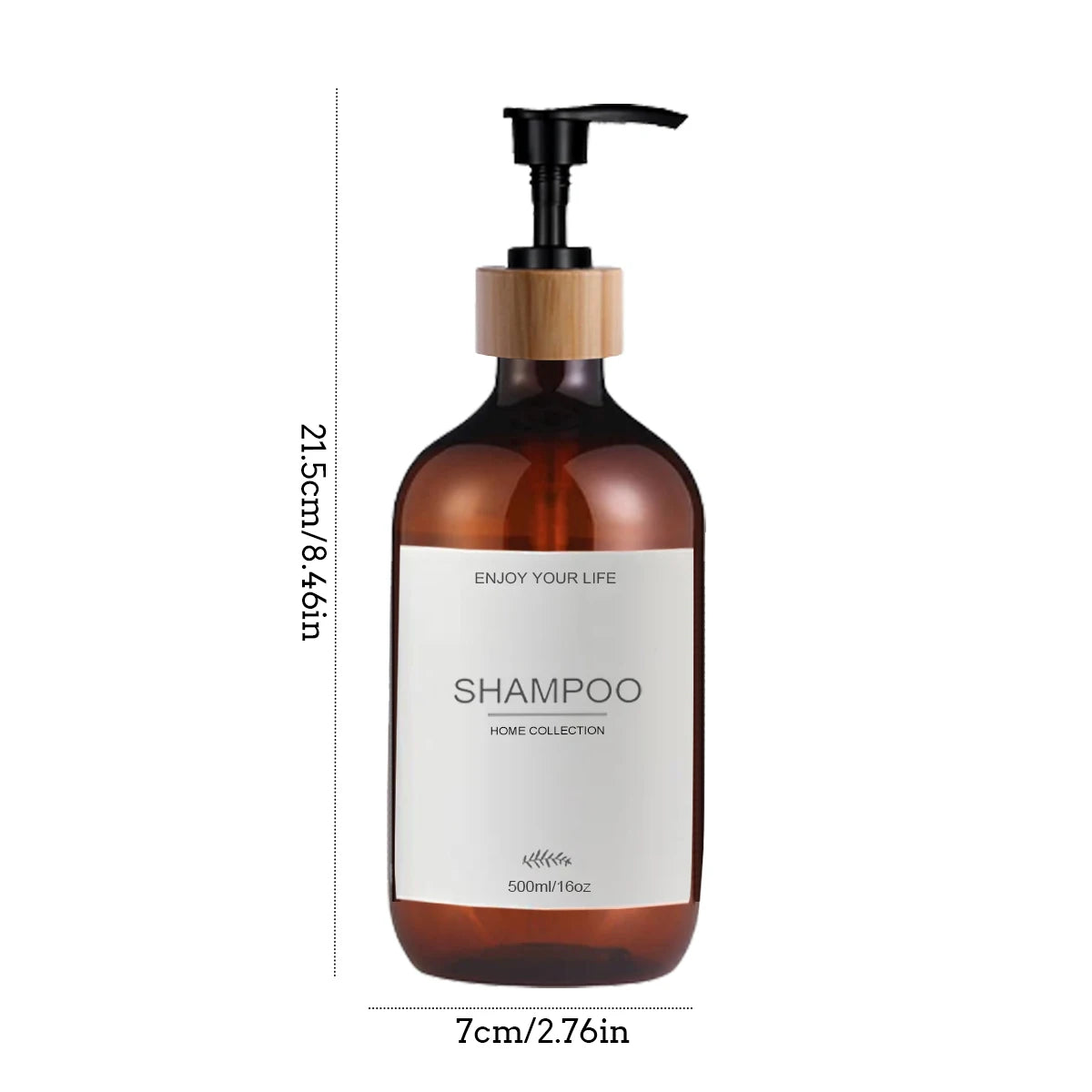 500ml Shampoo and Conditioner Bottles Dispenser