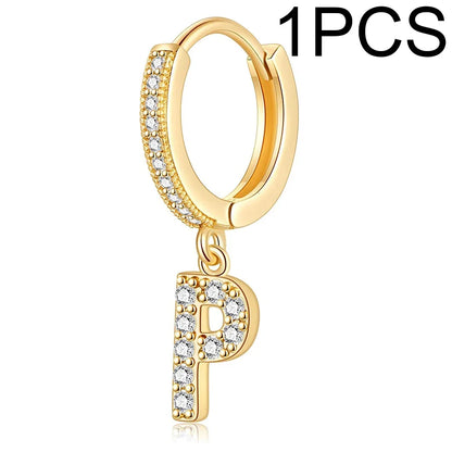 26 Letters Hoop Earrings (1pcs)