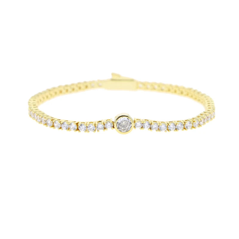 Geometric Tennis Bracelet