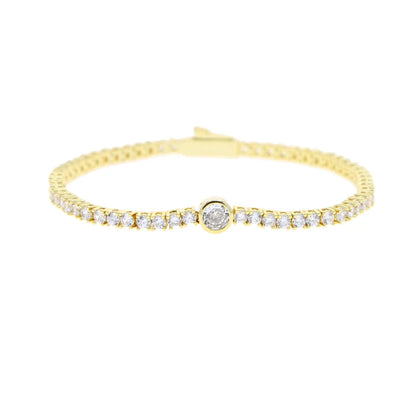 Geometric Tennis Bracelet