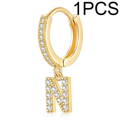 26 Letters Hoop Earrings (1pcs)
