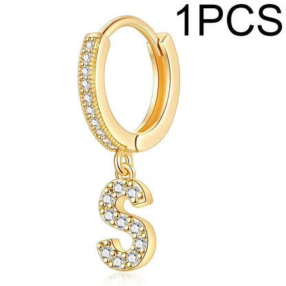 26 Letters Hoop Earrings (1pcs)