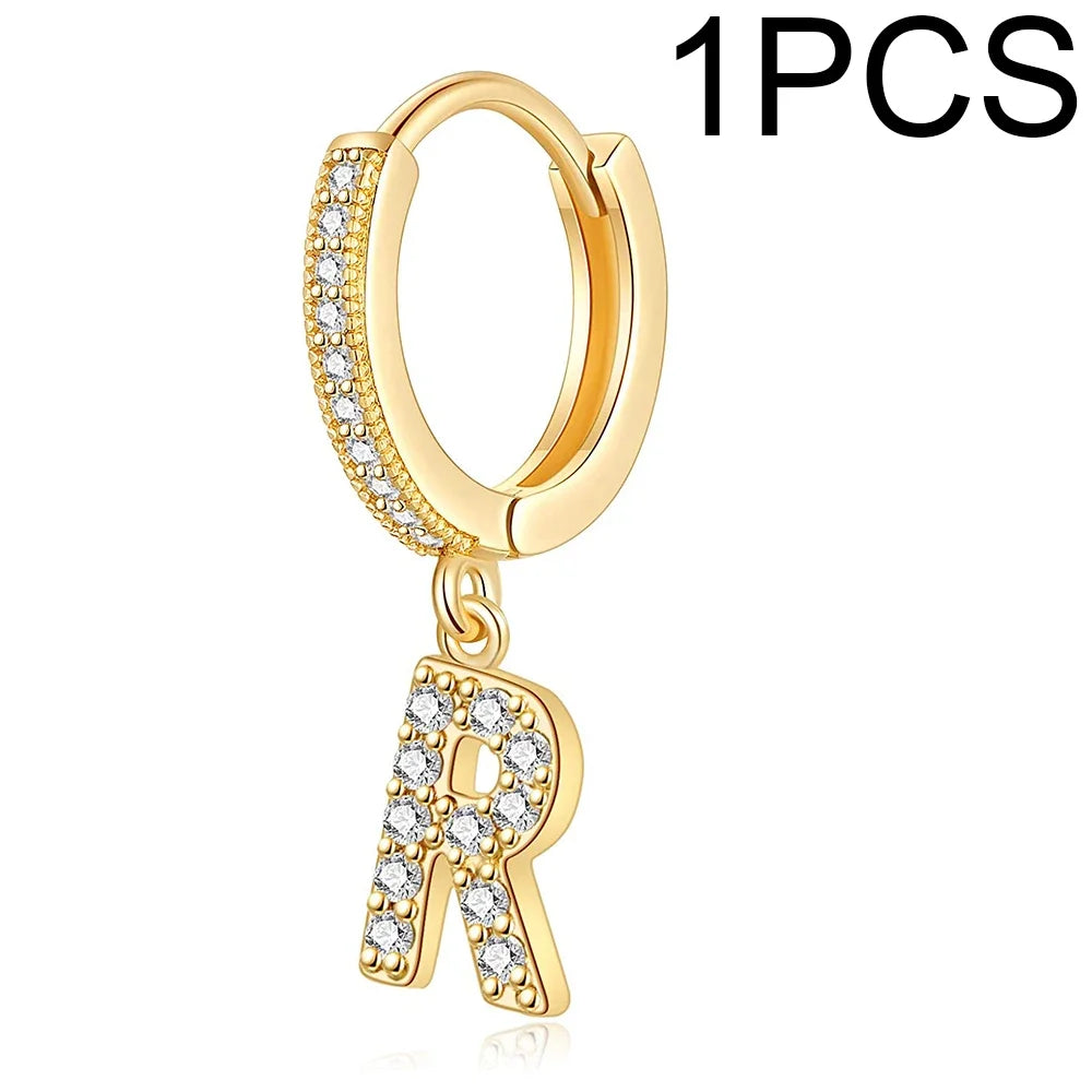 26 Letters Hoop Earrings (1pcs)